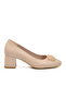 Beige Women's Heeled Shoes - 2