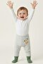100% Organic Cotton Baby Boy Pants with Socks and Booties, Single Bottom Patterned Baby Pants - 3