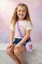 Gift Love Embroidered Girl's Purple Plush Bag |   Glittery Heart and Writing - 6