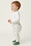 100% Organic Cotton Baby Boy Pants with Socks and Booties, Single Bottom Patterned Baby Pants - 4