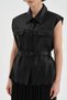 Women's Skirt End Set of Laser Cut Belt Detail Design Vest - 5