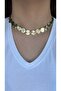 Gold Necklace with Stainless Steel Boho Model Ring - 3