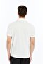 Zippered Polo Collar Men's T-Shirt 2738 Ecru - 5
