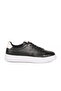 Black and White Lace-Up Men's Sneakers