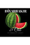 Diyarbakır - 21 - Surlar - Watermelon - City Printed Unisex 100% Cotton Black Hooded Sweatshirt - 2