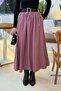 Pocket Detail Flared Skirt Dusty Rose - 4