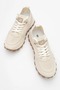21326 152-21326 Leather Sneakers Shoes Beige Casual Shoes - 3