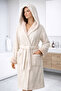 100% قطن BUKLE EXCESS EXPORT BATHROBE - ثنائي اللون - عالي الجودة - 3