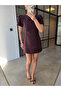 Women's Balloon Sleeve Mini Dress - 2