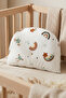 100% Cotton Poplin 2-Piece Pillowcase and Bead Silicone Filled Moon Pillow Newborn Baby Set - 5