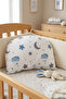 100% Cotton Poplin 2-Piece Pillowcase and Bead Silicone Filled Moon Pillow Newborn Baby Set - 4