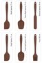 Arel Silicone Kitchen Set 6 Pieces Heat Resistant Spatula Spoon Brush Set + Whisk Gift - Brown - 5