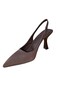 Şiko 809 Women's Goblet Heel Open Back Stiletto Shoes - 3