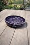 Decorative Tile Plate 16 cm – Ceramic Presentation Plate with Evil Eye Beads |   Fruit, Nuts, Salad and Candle Holder Decorative Plate - 2