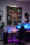 Cristiano Ronaldo Cr7 Wall Tapestry– Quality Fabric, Gamer Room Decor Tapestry Wall Rug Si