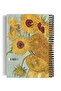 Vincent Van Gogh / Vase with 12 Sunflowers,1888 |   Spiral Notebook 03 |   A5 |   Unlined |   100 Pages | Art - 4