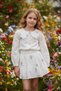 Girls' Embroidered Dress Embroidered Summer Long Sleeve Casual Children's Dress - 4