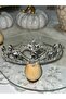 White Crystal Stone Princess Crown Elegant Birthday Hair Accessory