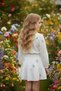 Girls' Embroidered Dress Embroidered Summer Long Sleeve Casual Children's Dress - 3