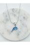 Steel Dolphin Figured Uğur Necklace / Steel Silver Color Necklace - 2