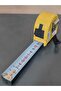 5 Meters X 25 mm Hard Abs Plastic Metal Strip Meter Yellow Color Silicone Belted with Brake Button - 5