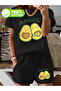 Avocado shorts t-shirt - shorts bottom top tracksuit set Printed Oversized crew neck