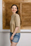 Interlock Fabric Back B Printed Basic T-Shirt