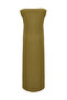 Women's Khaki Modal Straight Cut Sleeveless Textured Long Dress - 4