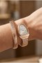 22mm Steel Case Rose Gold Steel Band Dial Women's Wristwatch - 2