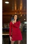 BORDO DRAPE ELBİSE - 3