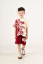3-4-5-6 Years 100% Cotton Shorts Suit for Boys - 2