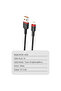 كابل بيانات X203 بطول 1 متر مزود بمنفذ USB-C للشحن السريع وخيط مضفر بقدرة 2.4 أمبير - 4