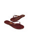 Women's Classic Crocodile Claret Red Logo Stylish Daily Flip Flops Slipper - 3
