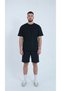 Men's Black Color Cotton Pack T-Shirt Combed Cotton Fabric Zero Collar Full Fit - 2