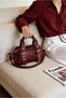 Vintage Series White Embroidered Buckled Adjustable Strap Day Planner and Crossbody Bag 001234B - 2