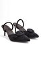 Mahi Suede Pointed Toe Open Back Women's Shoes 7 cm - 4