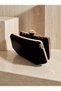 Black Color Luxury Patent Leather Gold Detailed Chain Strap Women's Evening Dress Bag Wedding Engagement Graduation - 4