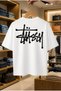 Summer Short Sleeve T-Shirt Anti-Sweat Cotton in Printed T-Shirt Stussy Regular Logo