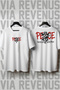 Peace Printed Crew Neck Loose Fit 100% Cotton Unisex Tshirt