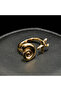 Gold Shell & Palm Tree Ring - Unique Spiral Design Master Ring - 5
