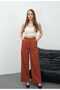 Women's Wide-Leg Woven Palazzo Fabric Trousers