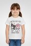Kuromi Toddlers Girl Graphic Print Short Sleeve Top, White