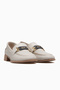 Women's Leather Daily Loafers Shoes 26Y D26Ya-7245 Cream - 5