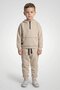 Toddlers Boy 2 Pieces Brand Logo Hoodie And Jogger, Beige