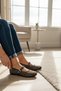 Brown Women's Ballet Flats Stripes Casual Comfortable Stylish Shoes - 4