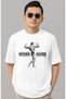 Design Arnold Work Hard Fitness Bodybuilding Sportsman Gym Printed Unisex Oversized T-Shirt