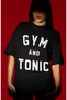 Design Gym and Tonic Sportsman Fitness Bodybuilding Printed Unisex Oversized T-Shirt - 2