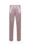 Women's V Lace Collar, Buttoned, Long Sleeve Satin Pajama Set - 3