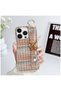 Apple iPhone 14 Pro Max Compatible Case Teddy Silicone Case Orange