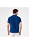 6Sm5044-Bl Polo Collar Men's T-Shirt - Blue - 2